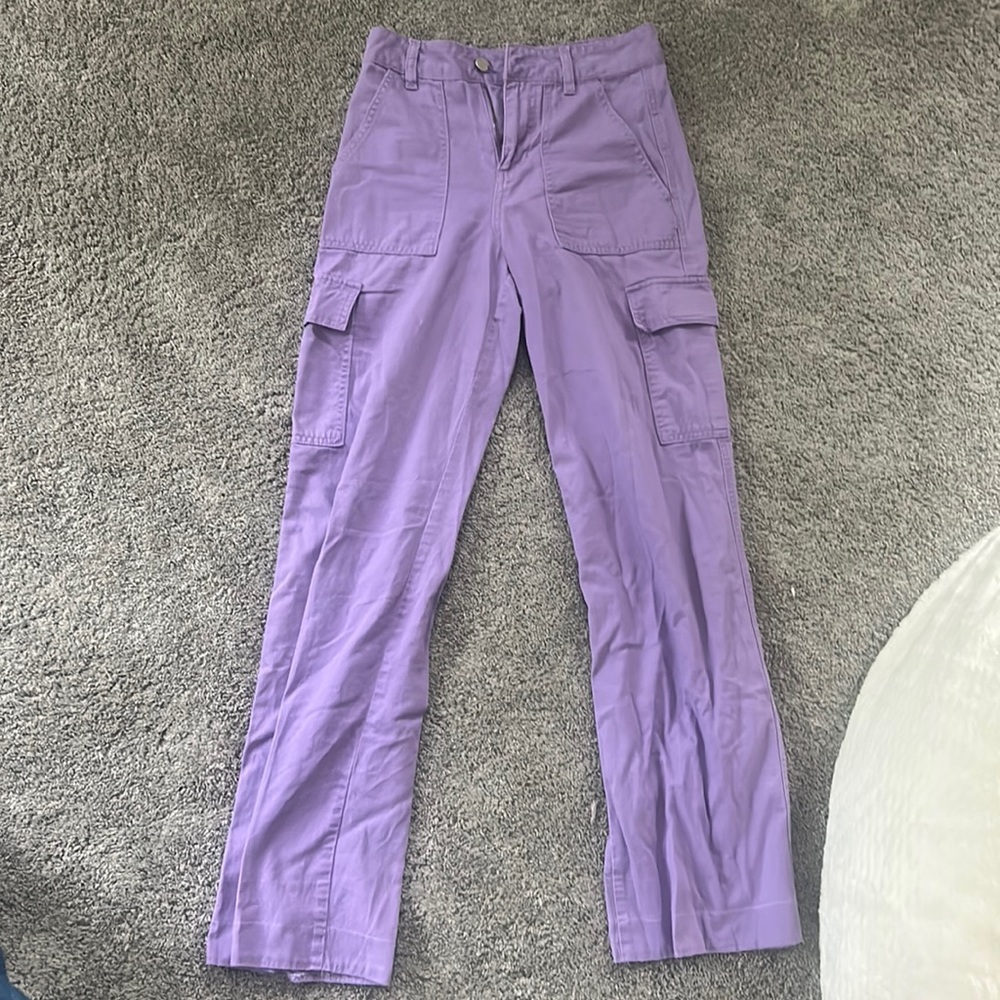 Purple Cargo Pants